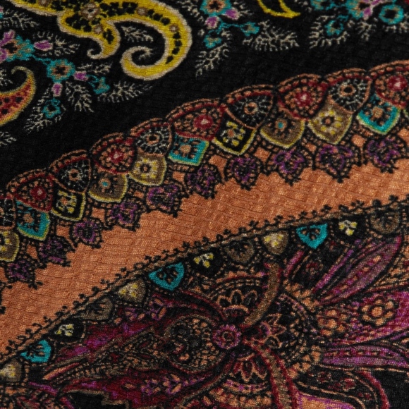 Etro IT 42 / US 6 Printed Silk Wide Leg Pants BNWT - Picture 4 of 6